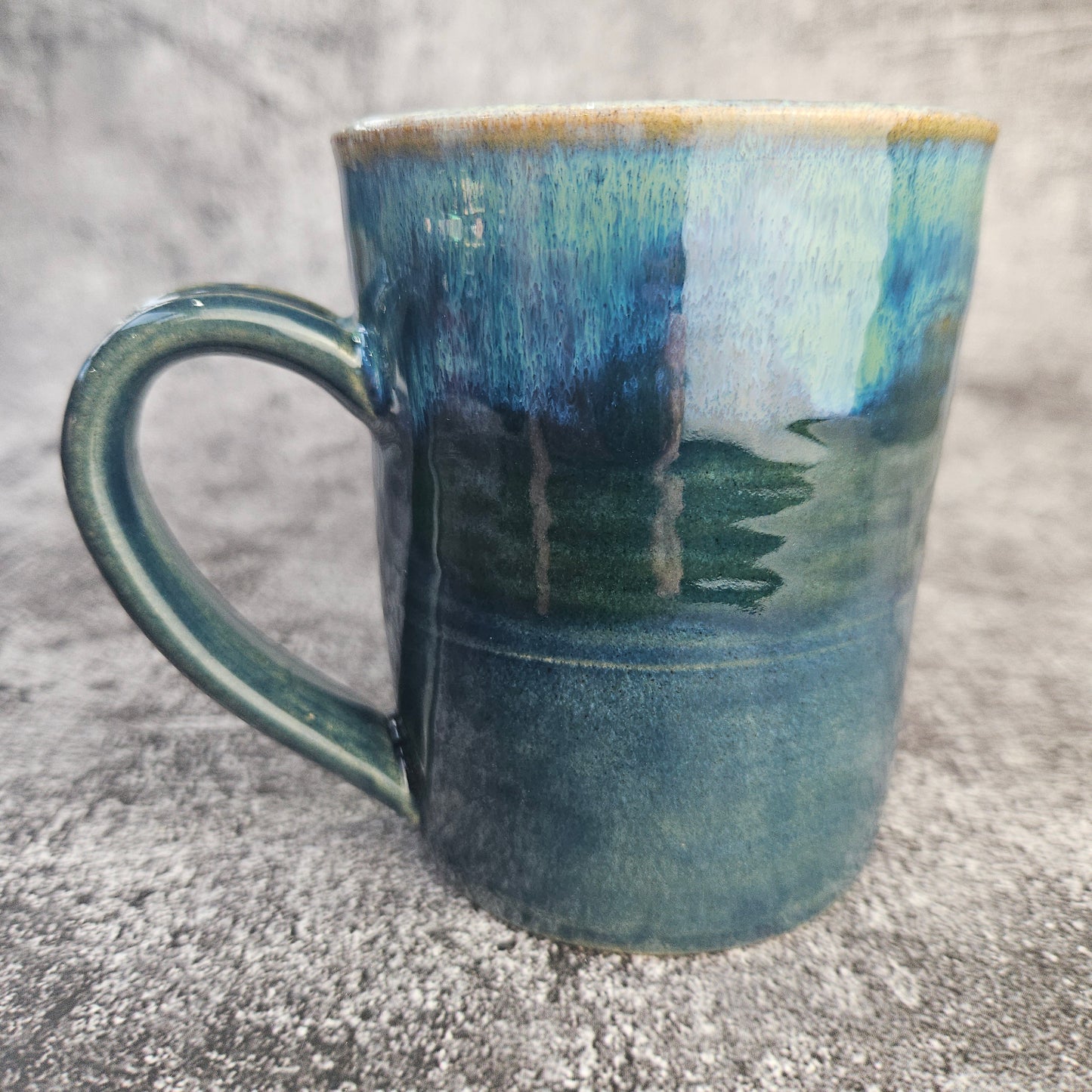 Zero Fox Left, Blue mug