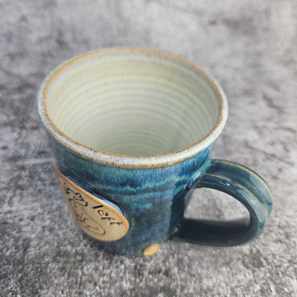 Zero Fox Left, Blue mug