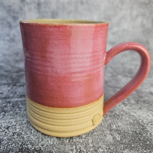 Raspberry Ripple Ribbed Mug