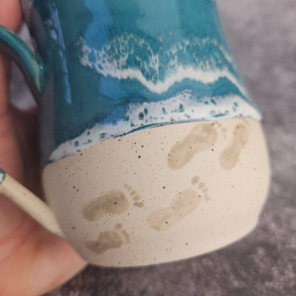 Walk to the shore mug.