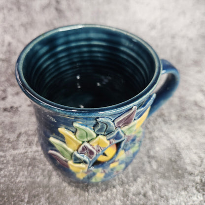 Mardi Gras Dragon Eye Mug. R/H Handle